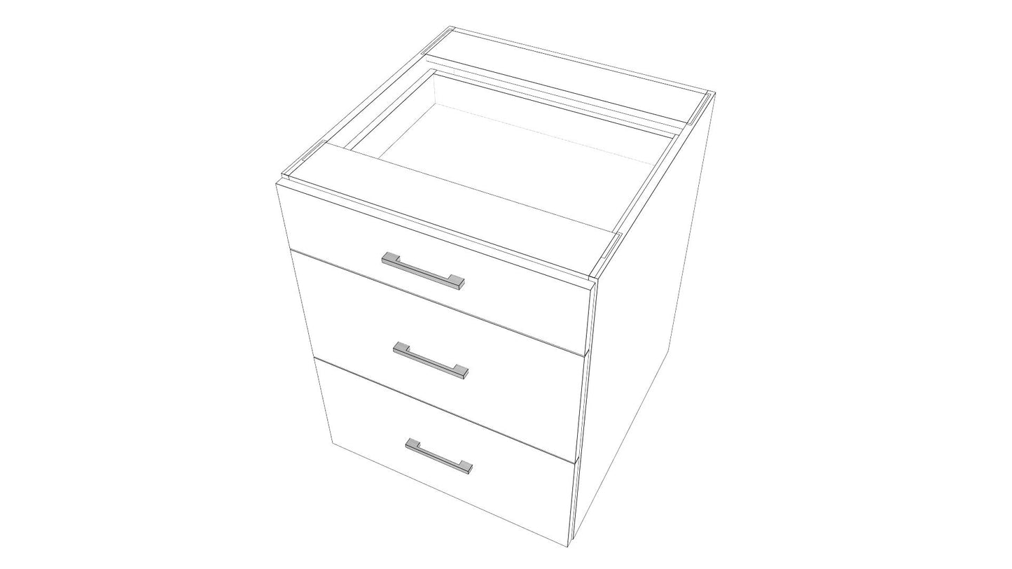 Bank Of Drawers Base Cabinet