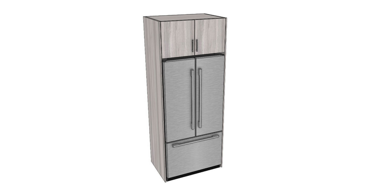Full-Plywood 35-38" Fridge Cabinet Package