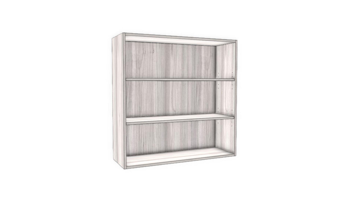 Full-Plywood Open Shelving Wall Cabinet