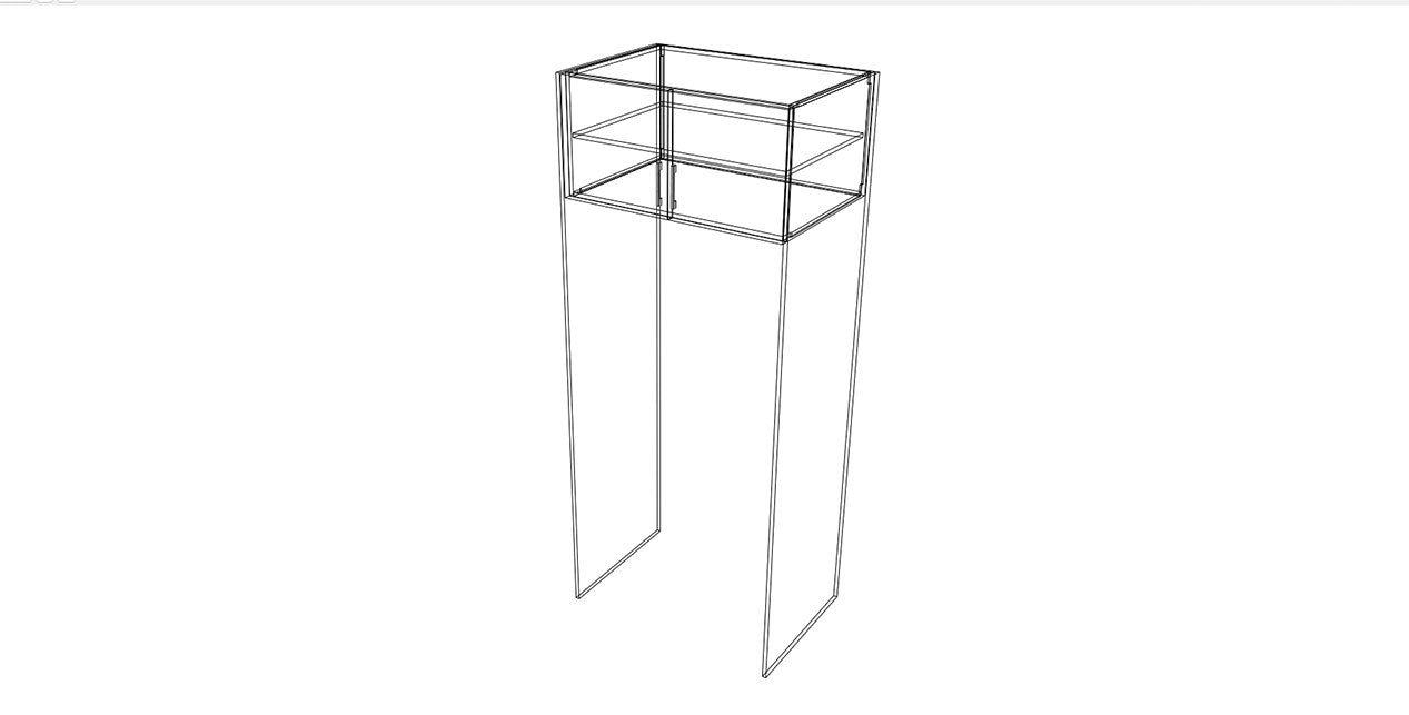 Full-Plywood 35-38" Fridge Cabinet Package