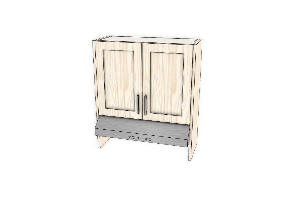 32" Range Hood Wall Cabinet