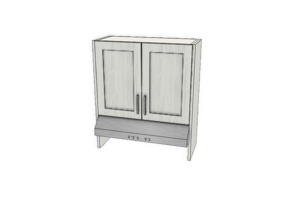 32" Range Hood Wall Cabinet