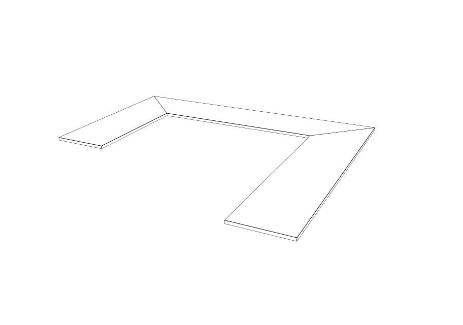 U-Shaped Laminate Countertop